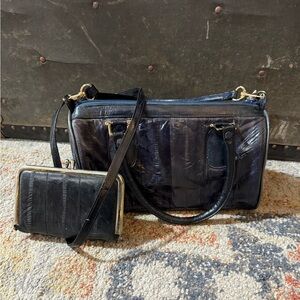 Genuine EEL Purse And Waller - Made In Korea - 80’s